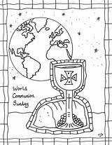 World Communion Sunday Coloring Page Pages sketch template