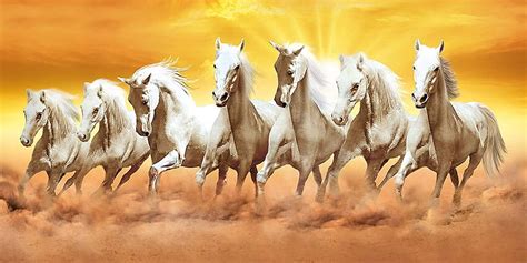 Buy Running Seven Horses Vastu Painting - 7 Horses Painting Vastu HD ...