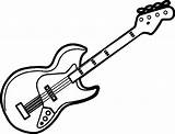 Electric Guitar Coloring Page At GetColoringscom  Free Printable sketch template
