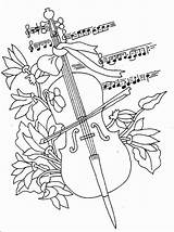 Cello Coloring Pages  Home sketch template