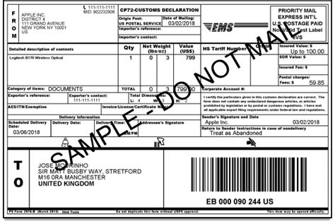 33 Usps International Shipping Label - Labels Design Ideas 2020