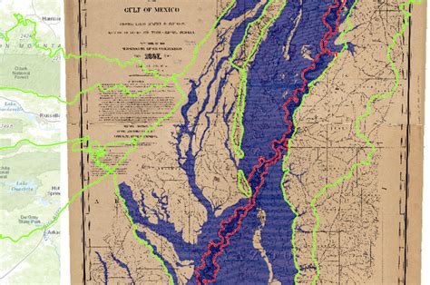 Lower Mississippi River Map circa 1899 | Gulf Coastal Plains and Ozarks LCC CPA