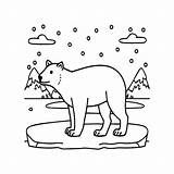 Premium Vector  Polar Animals coloring Pages sketch template