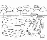 Juegos Kolorowanka Parquinho Zabaw Escuela Colorir Plac Parques  sketch template