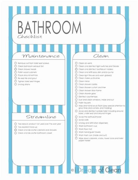 Bathroom Cleaning Checklist Template New Public Restroom Cleaning Checklist Music Search ...