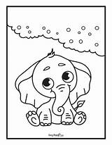 Printable Elephant Coloring Pages – 30 Sheets  Easy Peasy And Fun sketch template