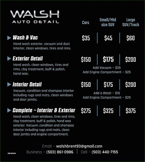 Car Wash And Detail Prices - Edukasi News