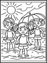 Summer Coloring Pages For kids 23156386 Vector Art At Vecteezy sketch template