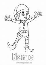 Coloring Page No366  Christmas elves Elves coloring Pages sketch template