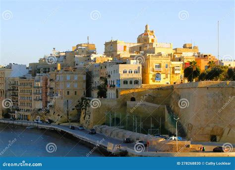 Historical Architecture in the City of Valletta, Malta Stock Photo ...