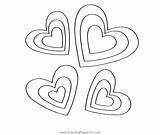 Valentines Day Heart Coloring Page For Kids  Free sketch template