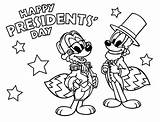 Presidents Day Coloring Page sketch template