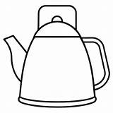 Tea kettle Outline coloring book Page Line Art Drawing  Premium AI sketch template