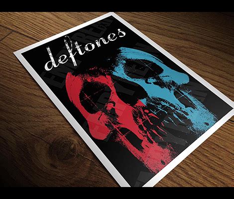 Deftones Skull Poster - Self-Titled Album - Free Shipping