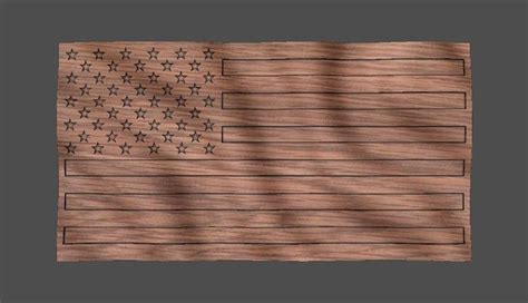 CNC Stl 3D Waving American Flag. Beautiful Highly detailed | Etsy | Cnc ...