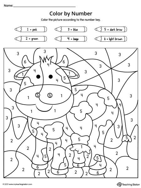 Color By Number Printables Hard