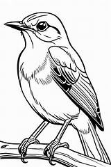20 Mockingbird Coloring Pages For Kids  ShadeMaze sketch template