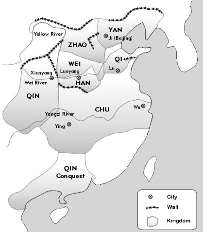 Map of the Warring States Period: – Introduction to Classical Chinese