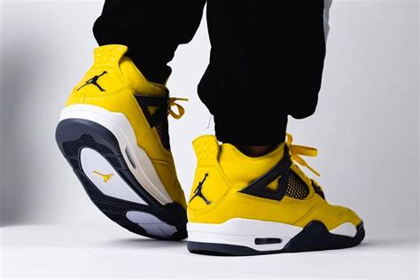 Air Jordan 4 "Lightning" On-Foot Look | Hypebeast