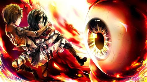 Eren Yeager And Mikasa Ackerman Wallpapers - Wallpaper Cave