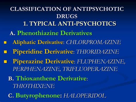 PPT - ANTI-PSYCHOTIC DRUGS PowerPoint Presentation - ID:456024