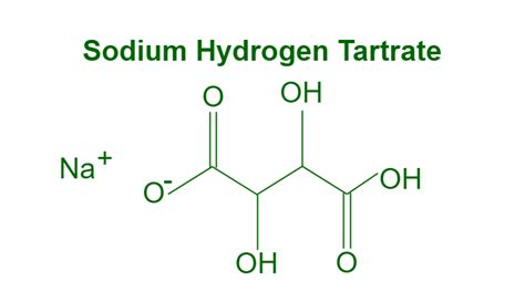 Sodium Hydrogen Tartrate Formula - Structure, Properties, Uses, & FAQs