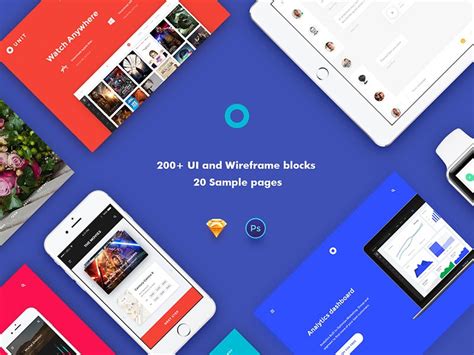 Preview Unit kit | Wireframe kit, Behance design, The unit