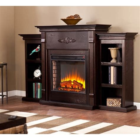 Harper Blvd Dublin 70-inch Espresso Electric Fireplace - Free Shipping Today - Overstock.com ...