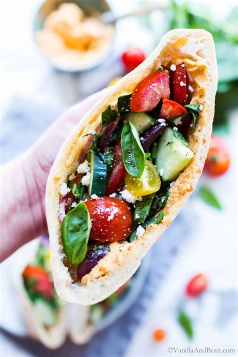 Greek Pita Sandwiches (so easy!) | Vanilla And Bean