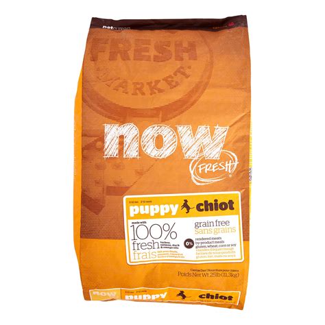 Petcurean Now Fresh Grain-Free Puppy Recipe Dry Dog Food, 25 lb ...