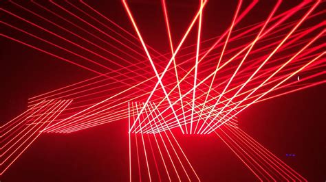 Laser show partner - Red laser beam bar - YouTube