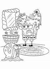 Spongebob Imagination Coloring Page Pages sketch template