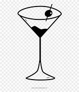 Martini Coloring Page  Drawing Free Transparent PNG Clipart Images sketch template