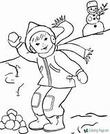 Winter Season Coloring Page sketch template