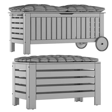 Ikea Applaro Storage Bench - 3D Model for VRay