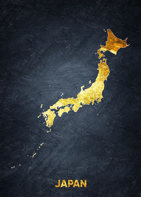 Japan Map Poster Digital Art by Map poster Prints