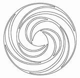 Swirl Mandala Coloring Page Swirls Art  Home sketch template