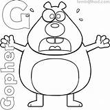 Free Gopher Coloring Pages PDF  Coloringfoldercom Animal coloring sketch template