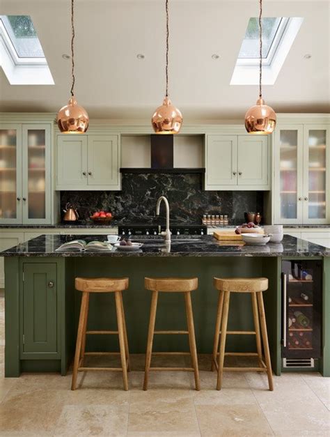 The Best in Dark Green Kitchen Trends - Town & Country Living