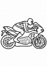 Motorcycle Riding Coloring Page  Pages For sketch template