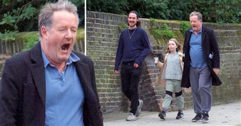 Piers Morgan looks exhausted on family stroll after quitting GMB ...