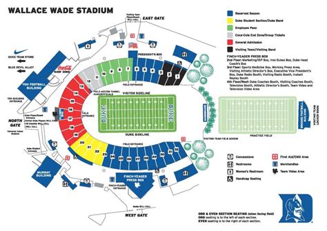 Duke Football Stadium Seating Chart