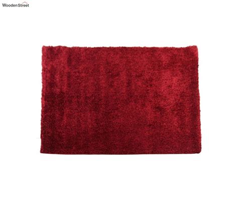 Buy Fur Carpet - Royale Shaggy Bedroom and Living Room Rug (Maroon, 5 x ...