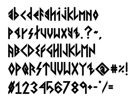 Viking younger runes font free download