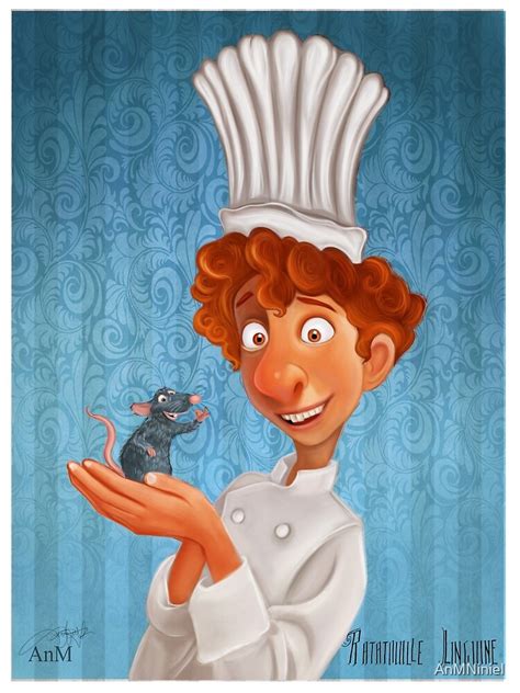 "Alfredo Linguini- Ratatouille." Poster for Sale by AnMNiniel | Redbubble