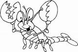 Larry The Lobster Coloring Pages sketch template