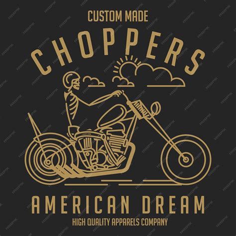 Premium Vector | Chopper motorcycle