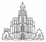 Boston Lds Temple Clip Art Sketch Coloring Page sketch template