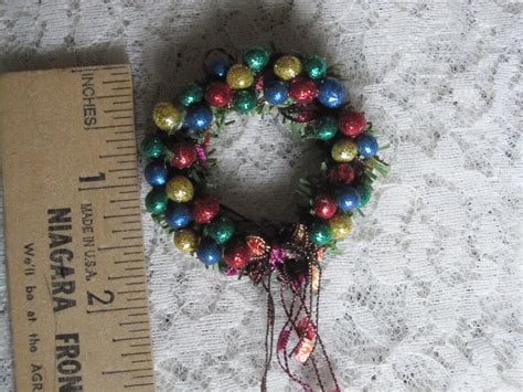 Miniature Dollhouse Christmas Wreath Mini Xmas Wreath Mini - Etsy