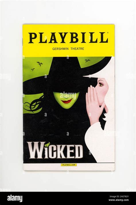 "Wicked" Broadway Theatre Playbill, NYC Stock Photo - Alamy